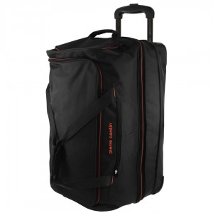 Black Pierre Cardin 72cm Medium Soft Trolley Case | 3072-OPDIJ