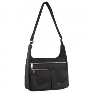 Black Pierre Cardin Anti-Theft Cross Body Bag | 2376-EAZCP