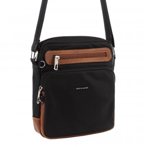 Black Pierre Cardin Anti-Theft Cross Body Bag | 8976-NMGJU