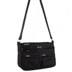 Black Pierre Cardin Anti-Theft Cross Body Bag | 3416-AOHPL