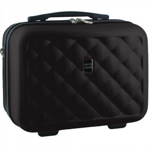 Black Pierre Cardin Hard Shell Beauty Case | 2048-XSPWZ