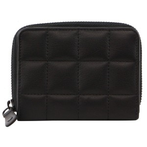 Black Pierre Cardin Italian Pleated Leather Press Stud Wallet | 7608-HBOUJ