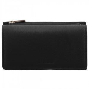 Black Pierre Cardin Leather Tri-Fold Wallet | 9721-OVBNP