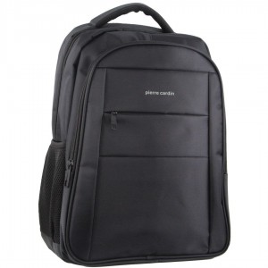 Black Pierre Cardin Travel & Business Backpack with Built-in USB Port | 2984-VHUCW