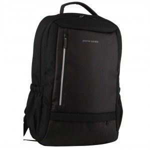 Black Pierre Cardin Travel & Business Backpack with Built-in USB Port | 7458-DUJME