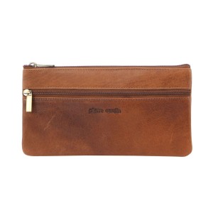 Brown Pierre Cardin Genuine Leather Coin Purse | 5624-TYQBS