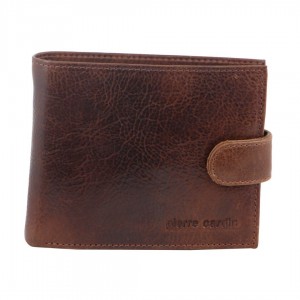 Brown Pierre Cardin Italian Leather Wallet Card Holder | 6805-YNDBQ