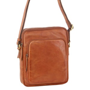 Brown Pierre Cardin Leather Cross-Body Bag | 5769-ALXRE