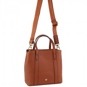 Brown Pierre Cardin Leather Webbing Strap Tote Bag | 7685-MCVDN