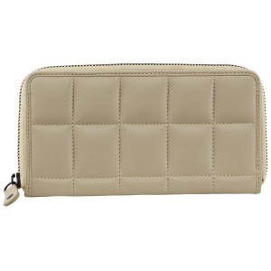 Cement Pierre Cardin Italian Pleated Leather Zip Wallet | 2651-CJXDO