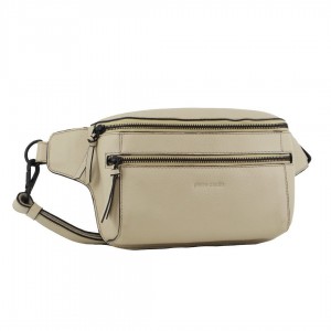 Cement Pierre Cardin Leather 3-Way Sling Bag | 9068-JSVFR