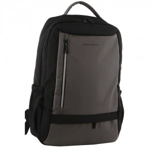 Dark Grey Pierre Cardin Travel & Business Backpack with Built-in USB Port | 2956-YXMJQ