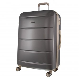 Deep Grey Pierre Cardin 70cm Medium Hard-Shell Suitcase | 3075-RVOFS