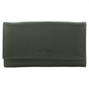 GrapeLeaf Pierre Cardin Rustic Leather Wallet | 1205-CTPND