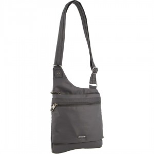 Grey Pierre Cardin Anti-Theft Cross Body Bag | 2681-YHFDK