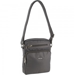 Grey Pierre Cardin Anti-Theft Cross Body Bag | 8412-VAPHF