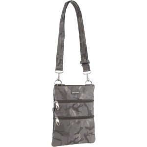 Grey / Camo Pierre Cardin Anti-Theft Cross Body Bag | 0814-VQRWI