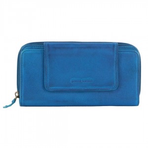 Light Turquoise Pierre Cardin Leather Bi-Fold Tab Wallet | 0873-XVTIE