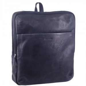 Midnight Pierre Cardin Rustic Leather Backpack | 1270-LCNHW