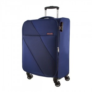 Navy Pierre Cardin 55cm CABIN Soft-Shell Suitcase | 1435-VZXLO