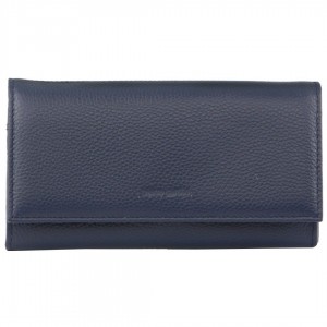 Navy Pierre Cardin Rustic Leather Wallet | 9014-EIXTJ