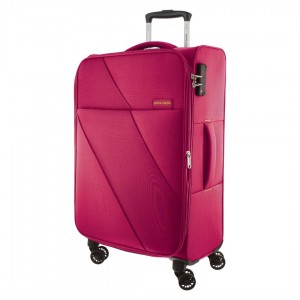 Pink Pierre Cardin 68cm MEDIUM Soft Shell Suitcase | 8965-ABPZV