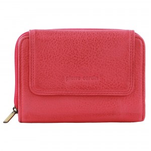 Pink Pierre Cardin Leather Compact Bi-Fold Tab Wallet | 3241-OTLEW