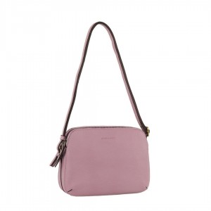 Pink Pierre Cardin Leather Crossbody Bag | 5964-YEXQC