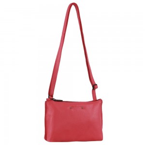 Pink Pierre Cardin Leather Trendy Cross-Body Bag | 6730-XTQEY