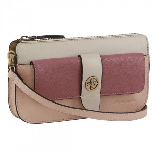 Rose Pierre Cardin Leather Crossbody Clutch Bag | 0683-TOAGU