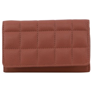 Rose Pierre Cardin Pleated Leather Tri-Fold Wallet | 4698-PLWKJ