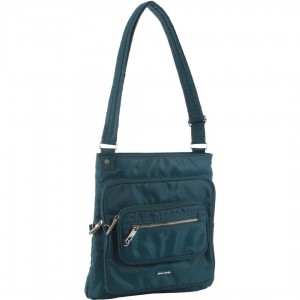 Turquoise Pierre Cardin Anti-Theft Cross Body Bag | 7694-PDNLA