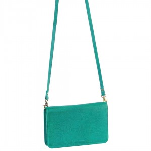 Turquoise Pierre Cardin Genuine Leather Clutch Wallet Bag | 9120-XOASU