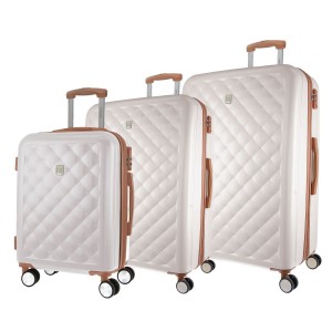 White Pierre Cardin Hard Shell 3-Piece Luggage Set | 5243-XAPHZ