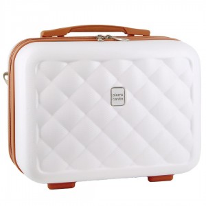 White Pierre Cardin Hard Shell Beauty Case | 6387-POXCH