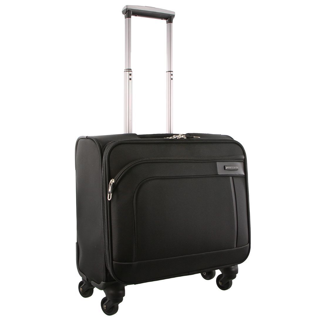 Black Pierre Cardin 4 Wheel Mobile Office Cabin Case | 2530-ZRATC