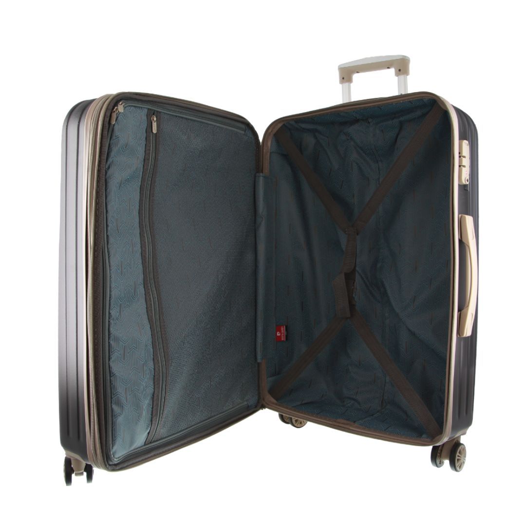 Black Pierre Cardin 70cm Medium Hard-Shell Suitcase | 0914-AMKGR