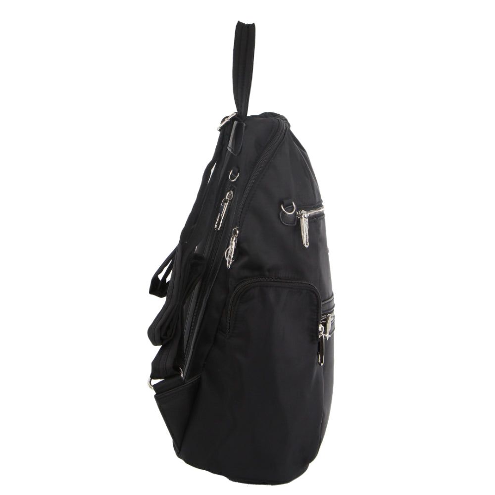 Black Pierre Cardin Anti-Theft Backpack | 9674-IVZTX