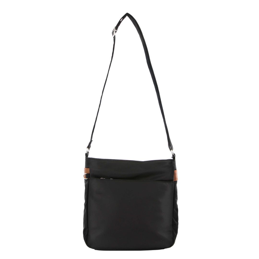 Black Pierre Cardin Anti-Theft Cross Body Bag | 2893-LXOEJ