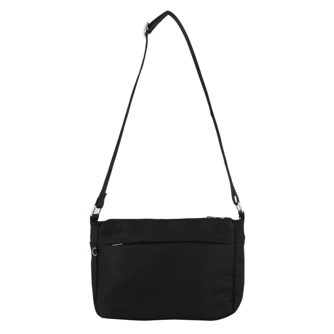 Black Pierre Cardin Anti-Theft Cross Body Bag | 1529-GROQT