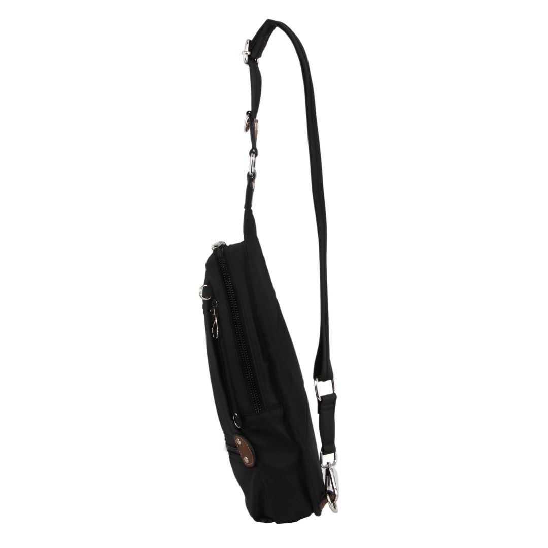 Black Pierre Cardin Anti-Theft Cross Body Bag | 9841-URZBP