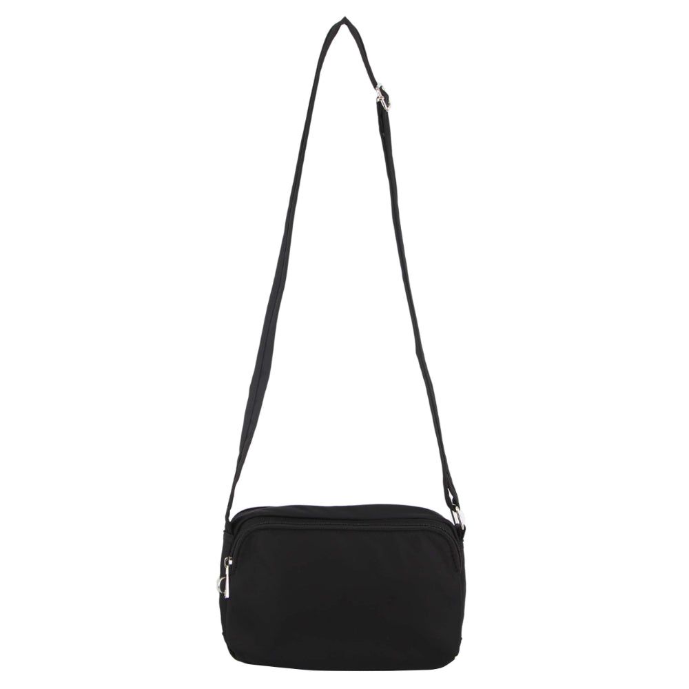 Black Pierre Cardin Anti-Theft Cross Body Bag | 0972-ERYWQ