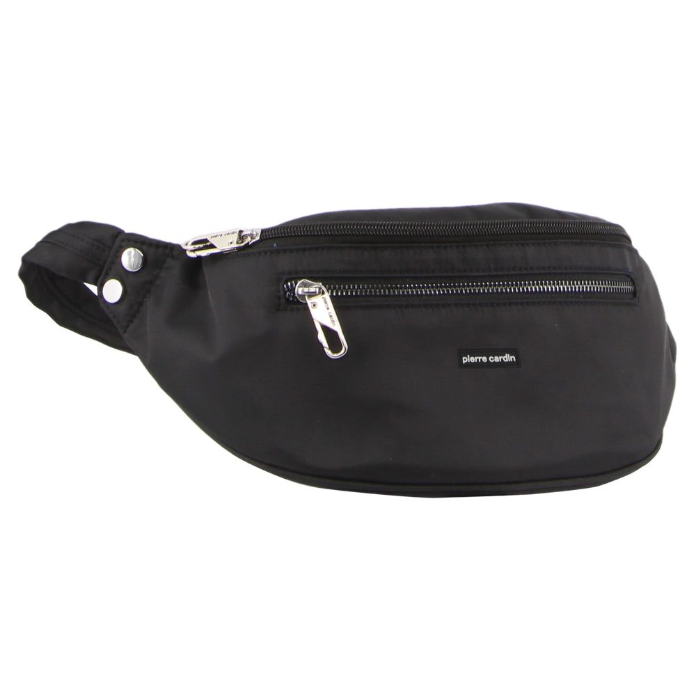 Black Pierre Cardin Anti-Theft Waist Bag | 8160-WMSFE