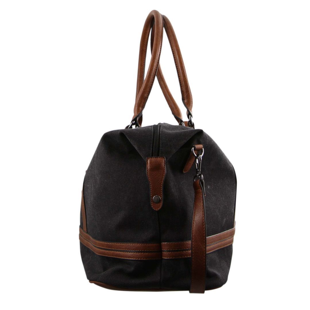 Black Pierre Cardin Canvas Overnight Bag | 1895-ARVGT