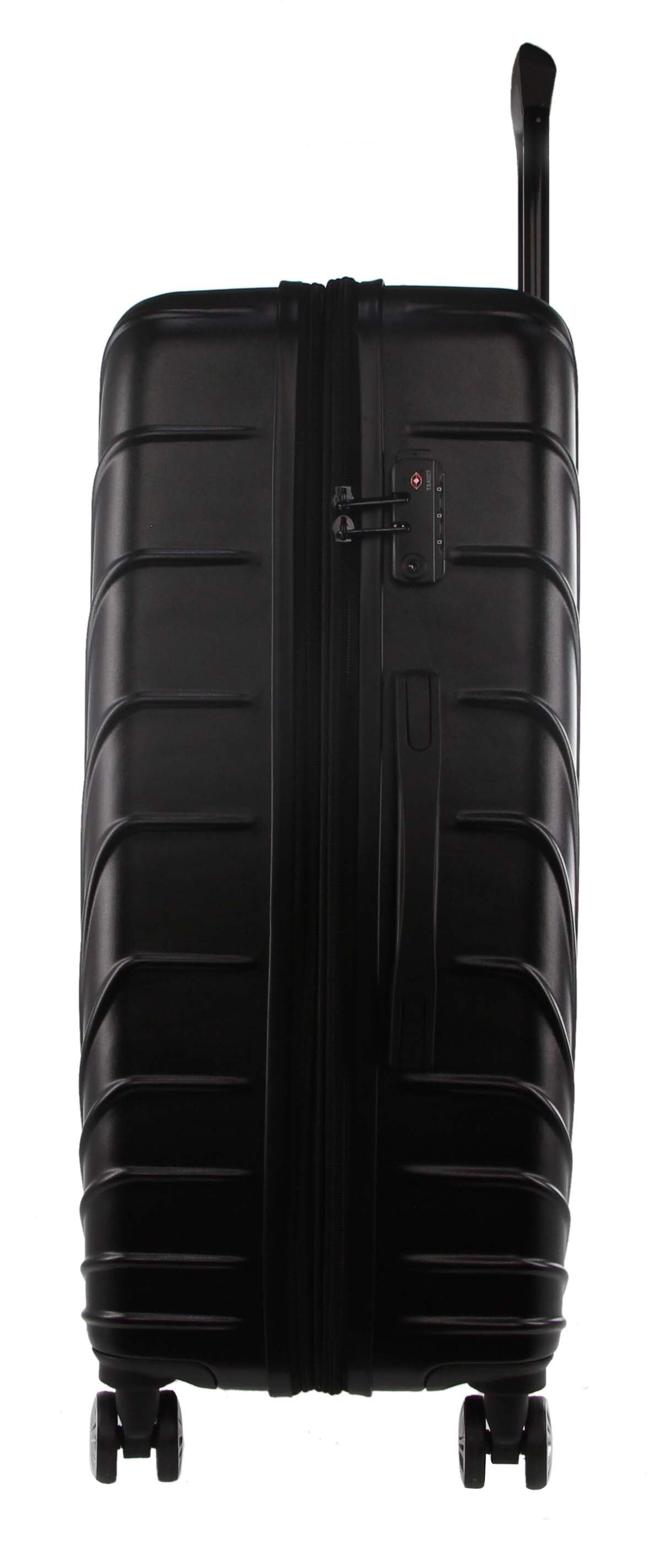 Black Pierre Cardin Hard Shell 3-Piece Luggage Set | 2974-HGDLN