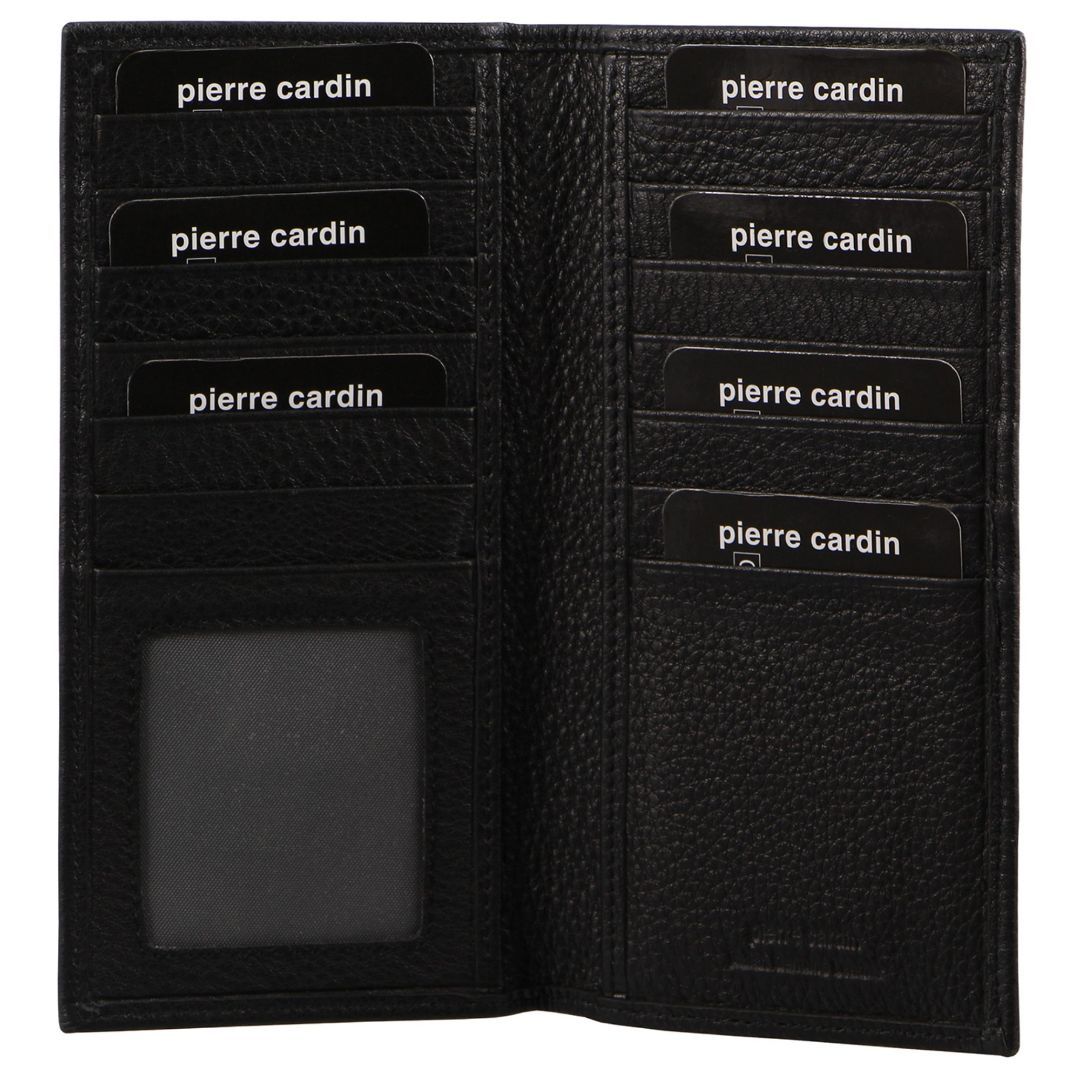 Black Pierre Cardin Italian Leather Suit Wallet | 7128-DSBWP