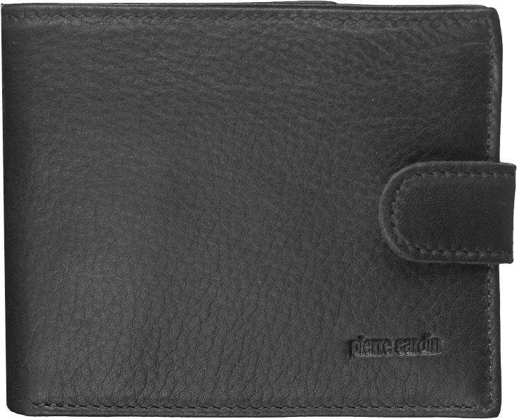 Black Pierre Cardin Italian Leather Wallet Card Holder | 0139-JHGIR