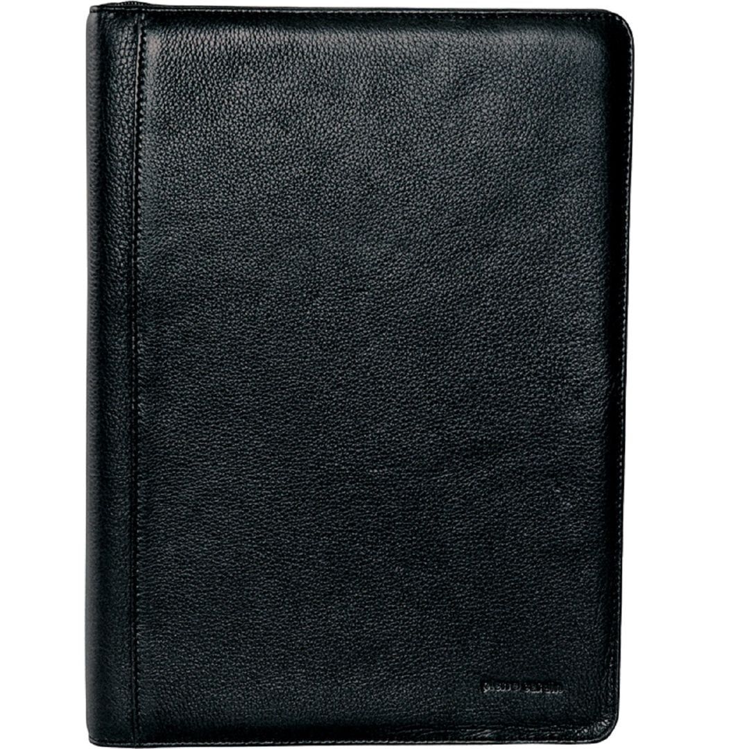 Black Pierre Cardin Leather A4 Business Compendium Folio | 7023-YKPJG