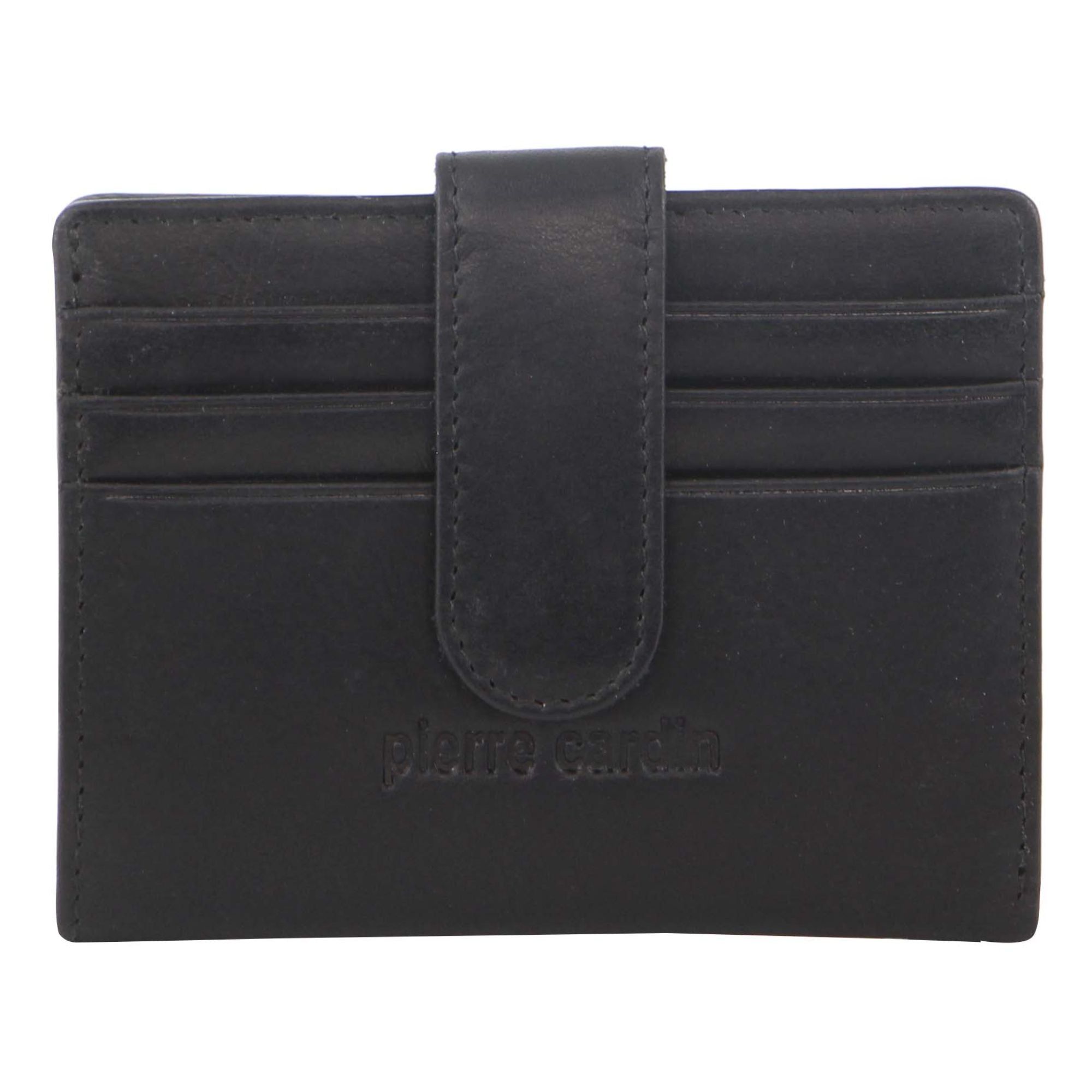 Black Pierre Cardin Leather Bi-Fold Card Holder Wallet | 2546-CVMRG