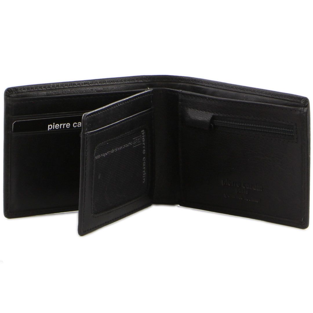 Black Pierre Cardin Leather Bi-Fold Wallet | 9106-NRFDX